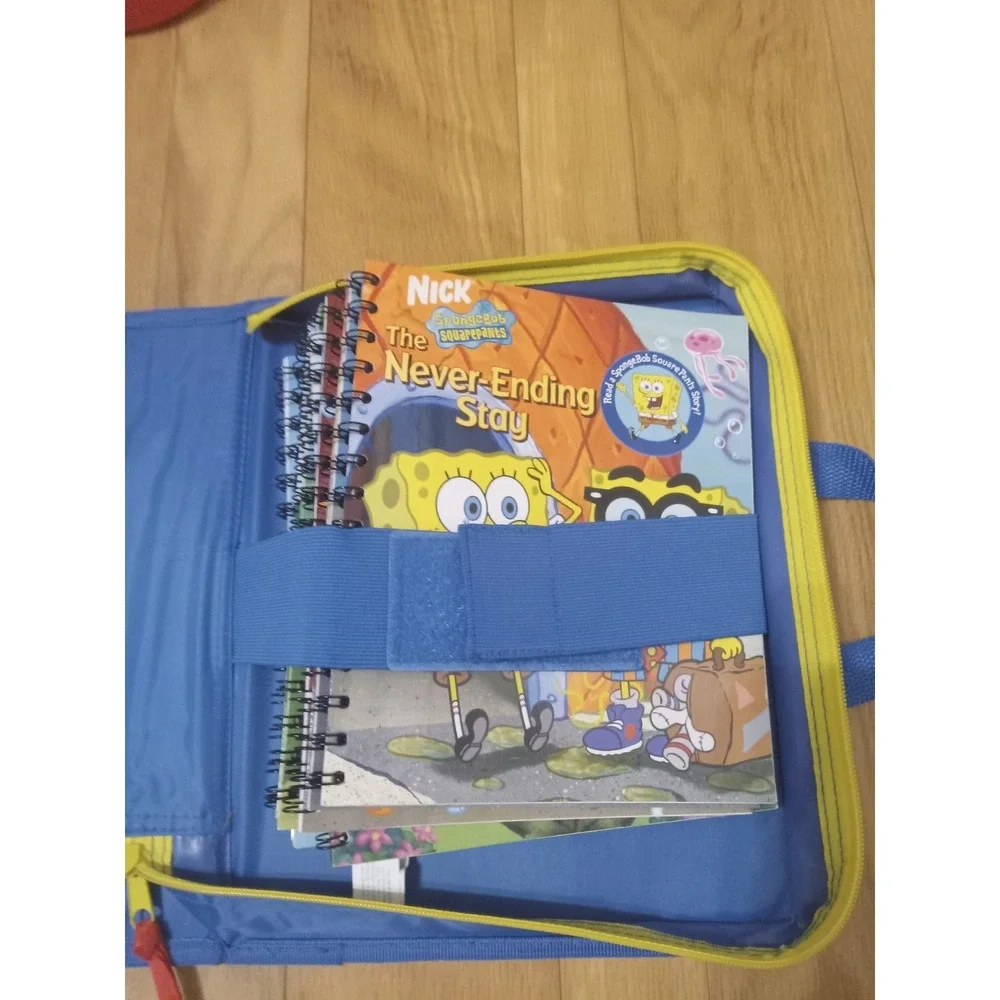 Vintage Children's Electric Story Reader System  SpongeBob Nemo 11 Books Cartrid